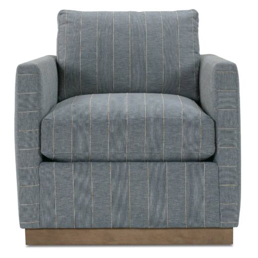 Picture of Quick Ship Allie Swivel - Indigo Kid-proof Stripe